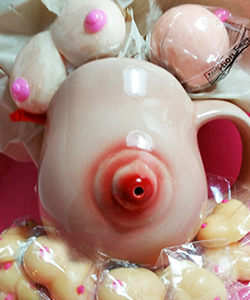 Adult Boobie Gift Mug with Gourmet Candy