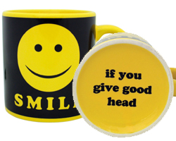 Smile If You Give Good Head Coffee Mug