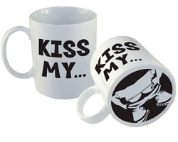 Kiss My Ass Coffe Mug Adult Theme Gift